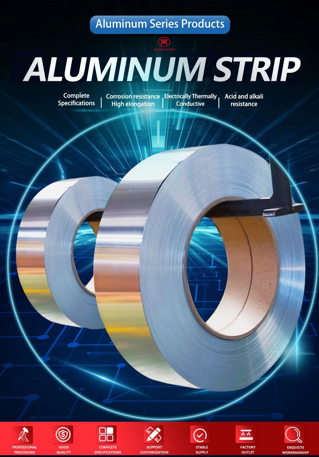 Aluminum Strip Coil Chrome Aluminum Strip Cast Aluminum Strip Clad Aluminum Strip Aluminum Door Strip
