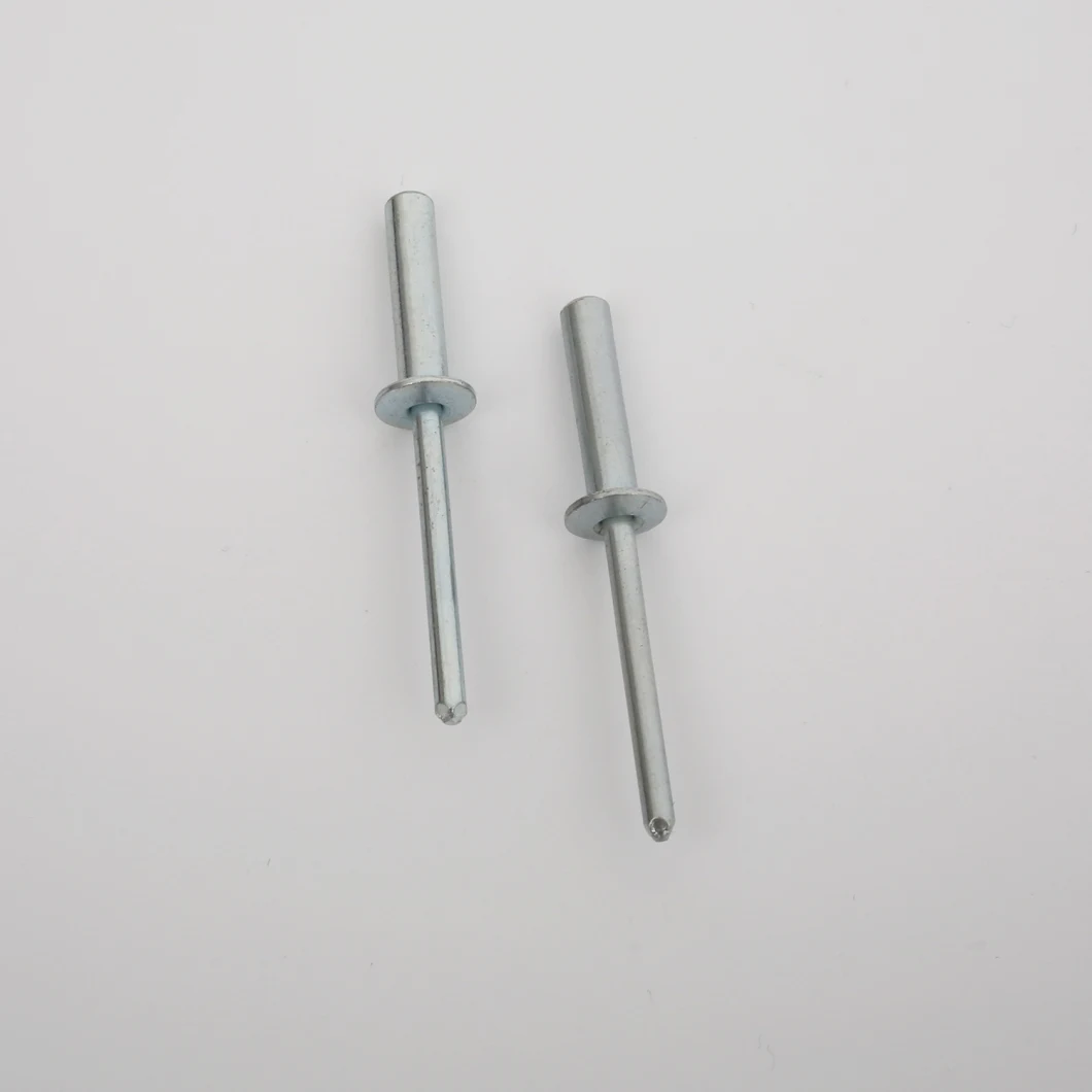 High Precision Rivet Fastener Steel Body Steel Mandrel Open End Blind Pop Rivets Contact Rivet Semi Tubular Rivets Aluminum Rivets