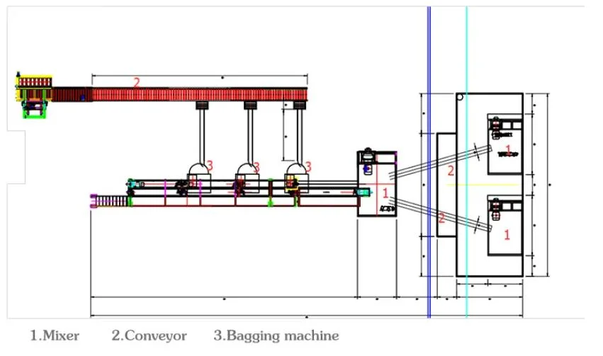 Double Hopper Layered Oyster Mushroom Bagging Machine