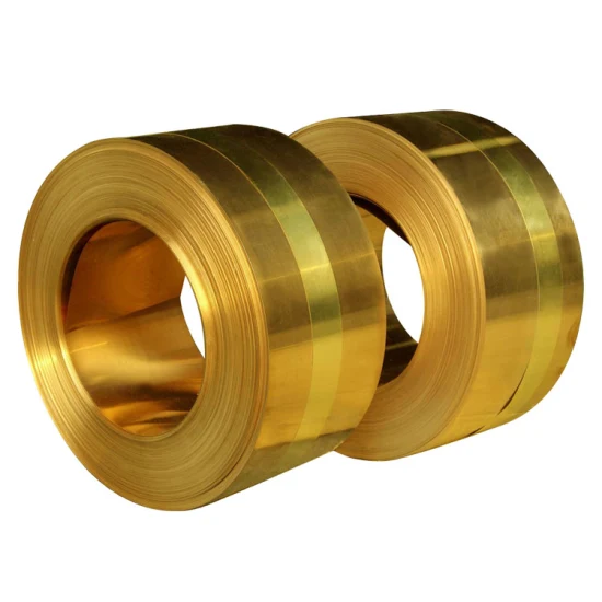金メッキ金属クラッド鋼銅複合ストリップ Tu1 T2 99.9% C11000 C10200 無酸素純銅ストリップ 0.1-3 ミリメートル